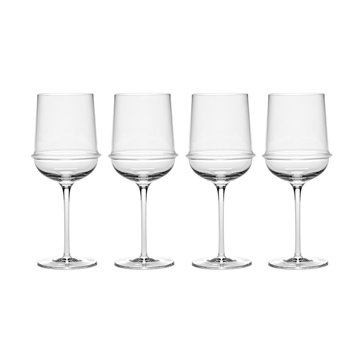 Serax Dune white wine glass 30 cl 4-pack Clear | Scandinavian Design | Wine glasses | Transparent