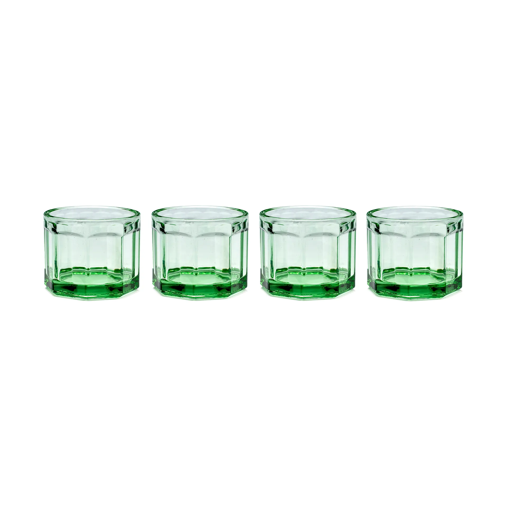 Fish & Fish drinking glass 16 cl 4-pack green Serax