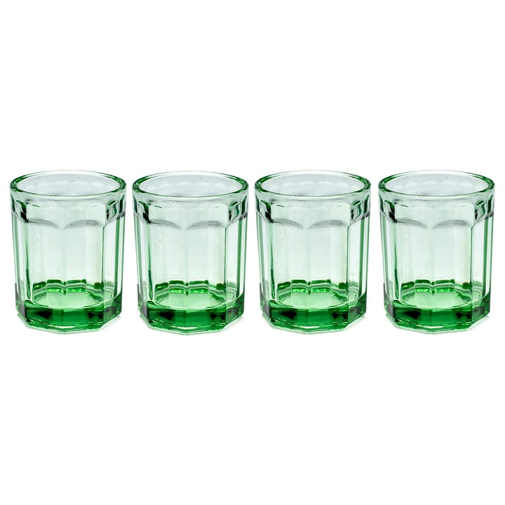Fish & Fish drinking glass 22 cl 4-pack - green - Serax