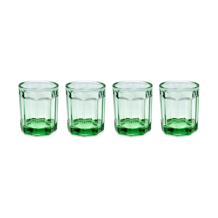 Fish & Fish drinking glass 22 cl 4-pack green - undefined - Serax
