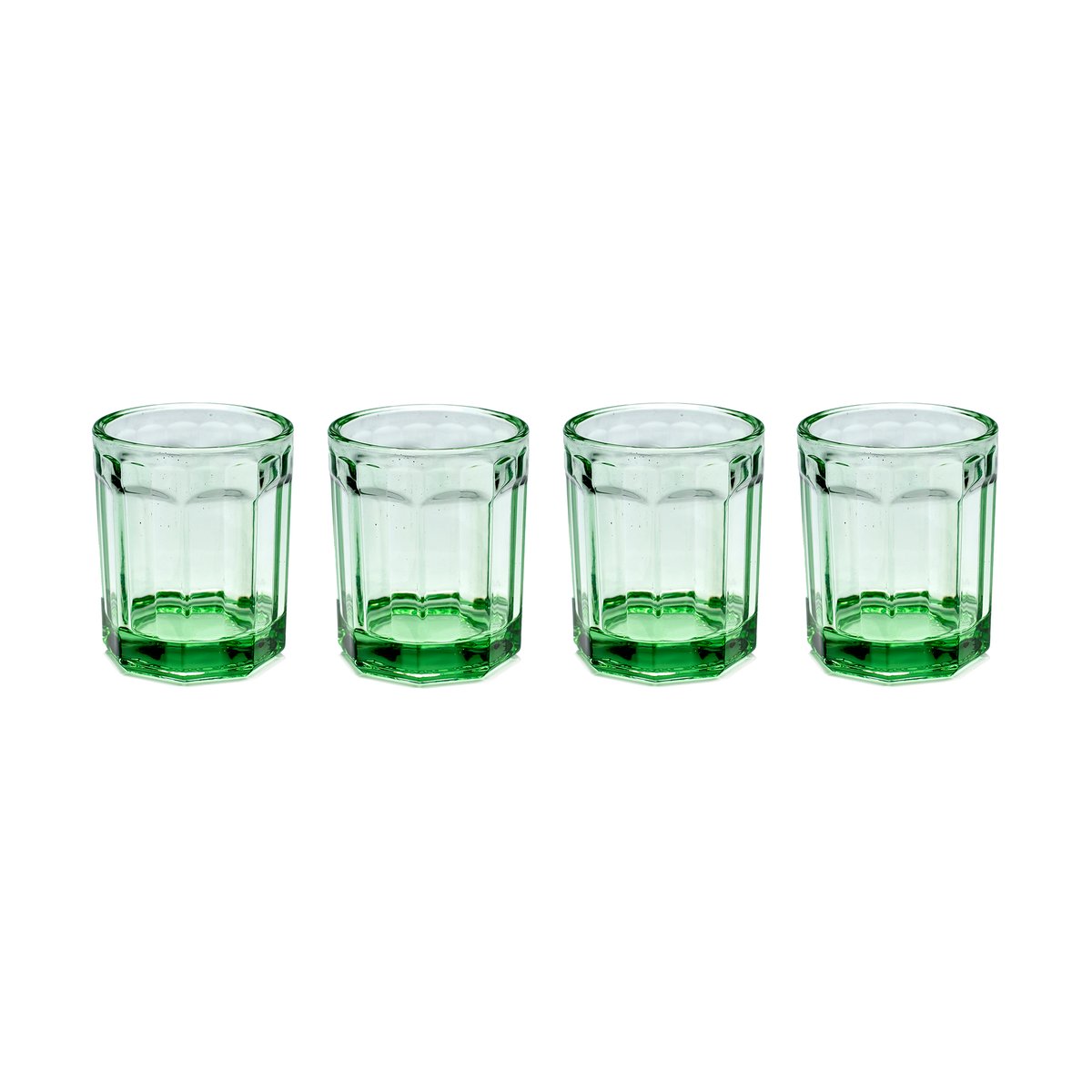 Serax Fish & Fish drinking glass 22 cl 4-pack green green