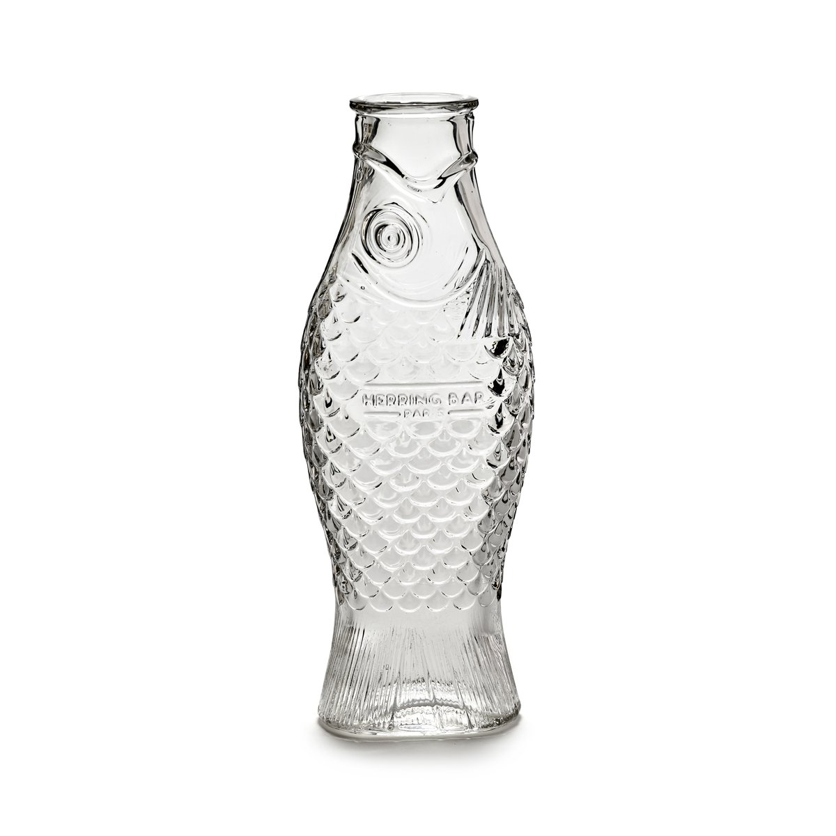 Serax Fish & Fish glass bottle 85 cl Transparent | Scandinavian Design | Water jugs and carafes | Transparent