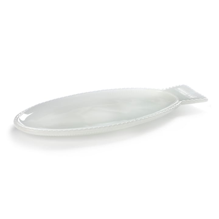 Fish & Fish serving saucer 16x35 cm - milky white - Serax