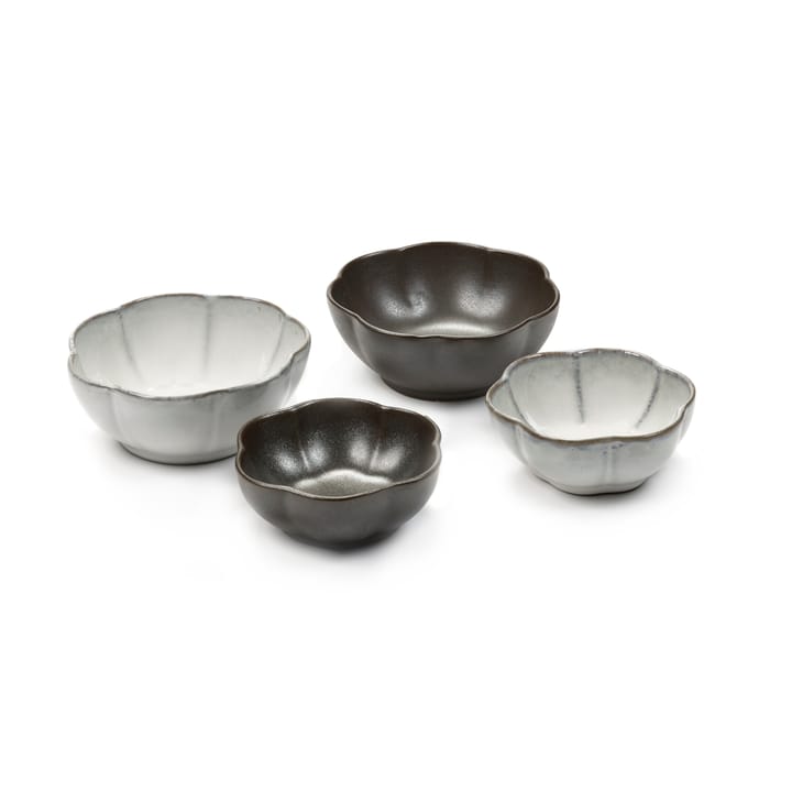 Inku apero bowl 4 pieces - Green-white - Serax