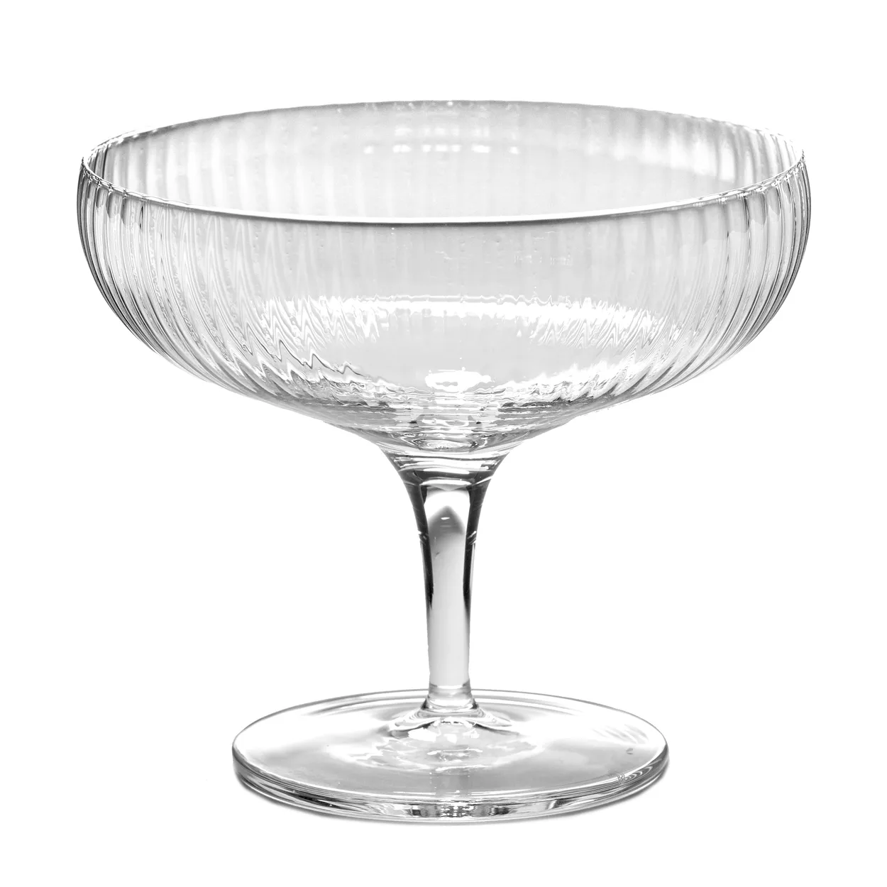 Serax Inku champagne coupe glass 15 cl Clear | Scandinavian Design | Champagne glasses | Transparent