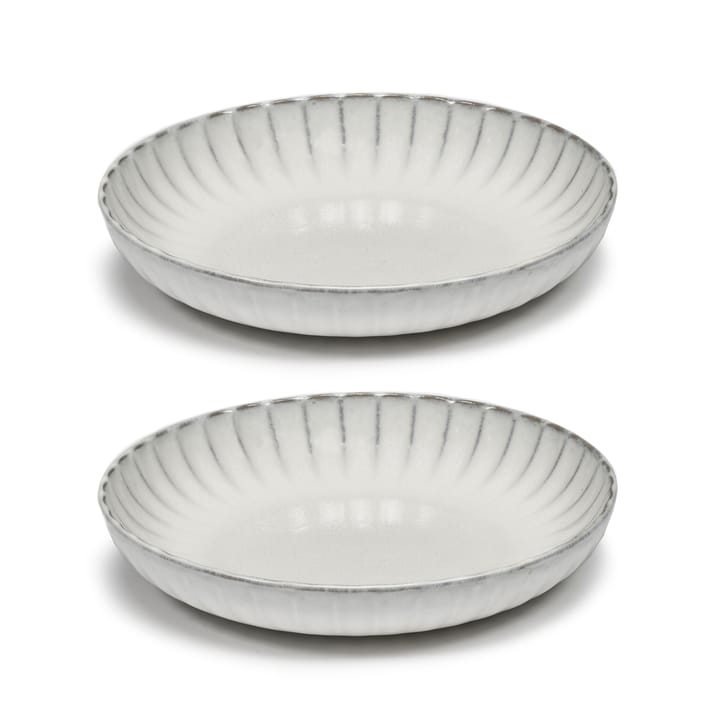 Inku high plate M Ø21 cm 2-pack - White - Serax