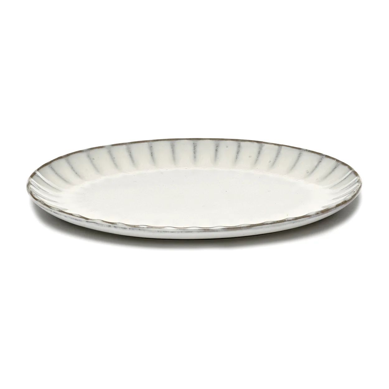 Serax Inku oval plate S 17.5x25 cm White | Scandinavian Design | Dinner plates | White