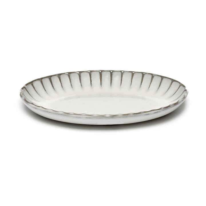 Inku oval serving bowl M 15.4x22 cm - White - Serax