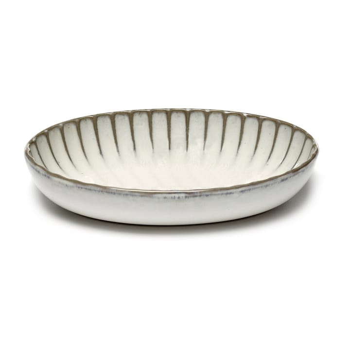 Inku oval serving bowl S 13x19 cm - White - Serax