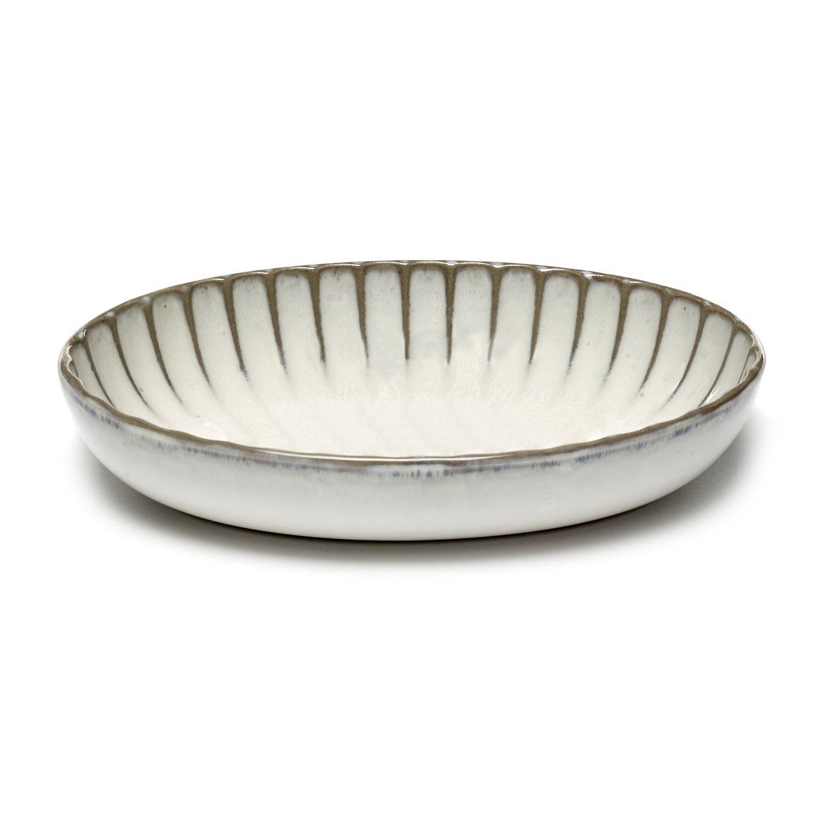 Serax Inku oval serving bowl S 13x19 cm White | Scandinavian Design | Serving bowls | White