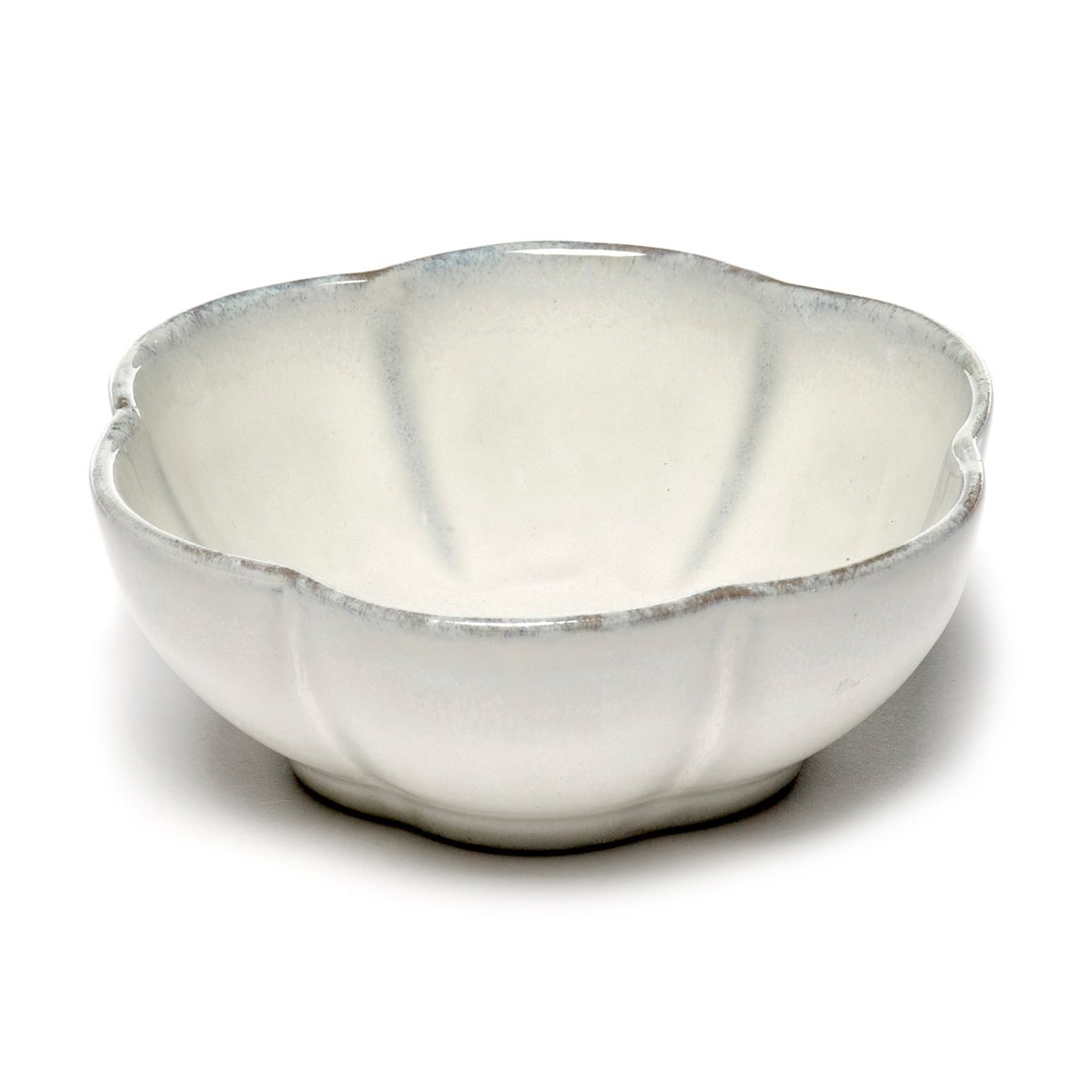 Serax Inku ridged bowl M 11 cm White | Scandinavian Design | Breakfast bowls | White