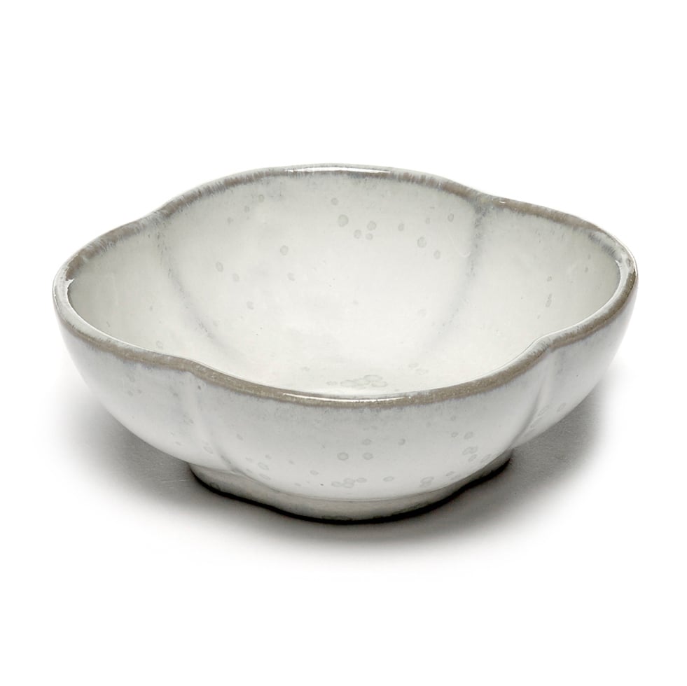 Serax Inku ridged bowl S 9 cm White | Scandinavian Design | Breakfast bowls | White
