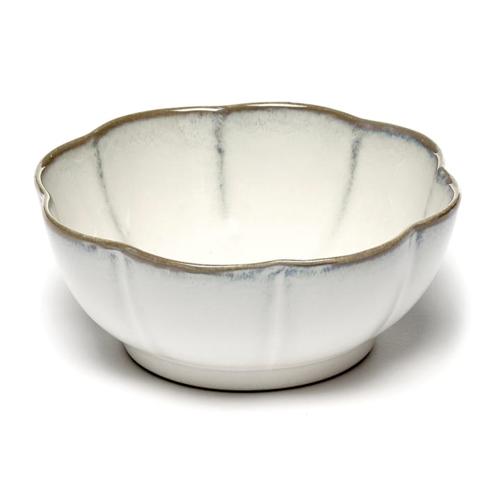 Inku ridged bowl XL 15 cm - White - Serax