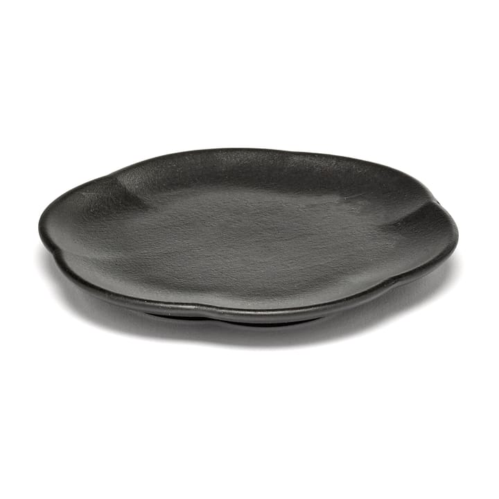 Inku ridged plate M 13.9 cm - Black - Serax