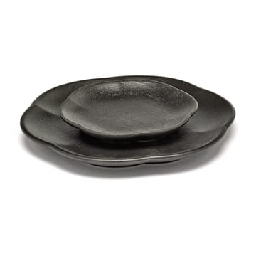 Inku ridged plate S 8.9 cm - Black - Serax