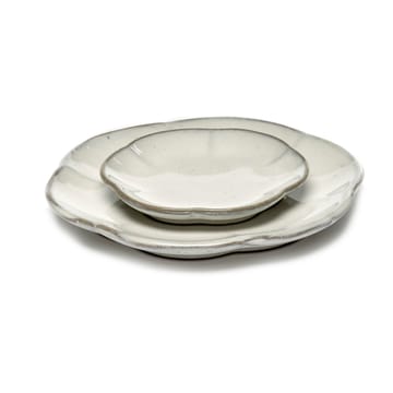 Inku ridged plate S 8.9 cm - White - Serax