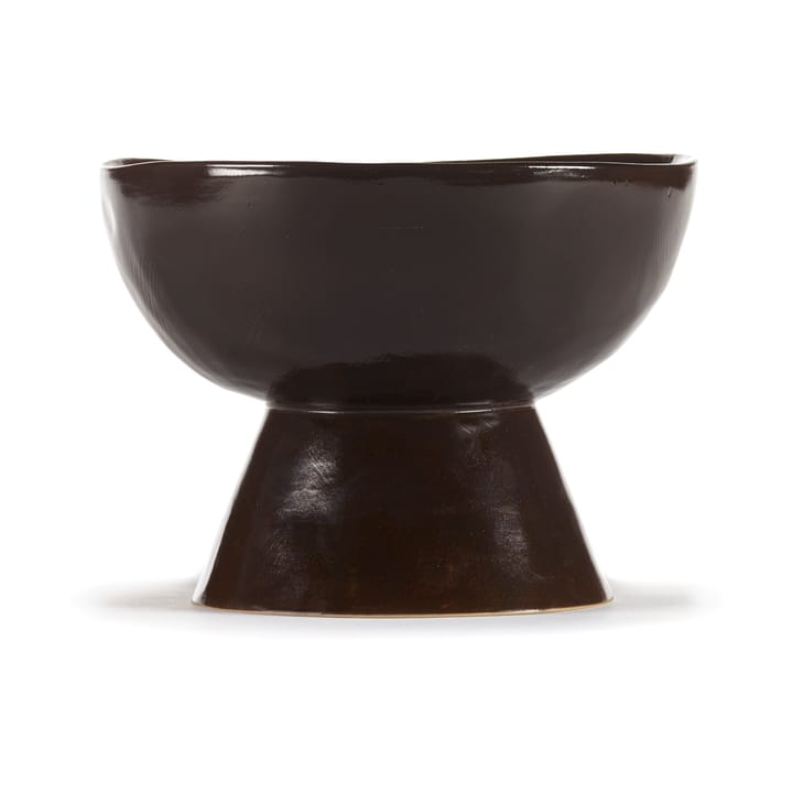 La Mère bowl on foot large Ø20.5 cm - Dark brown - Serax