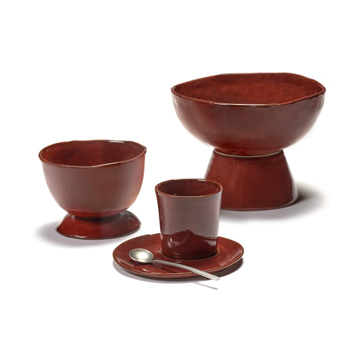 La Mère bowl on foot large Ø20.5 cm - Venetian red - Serax