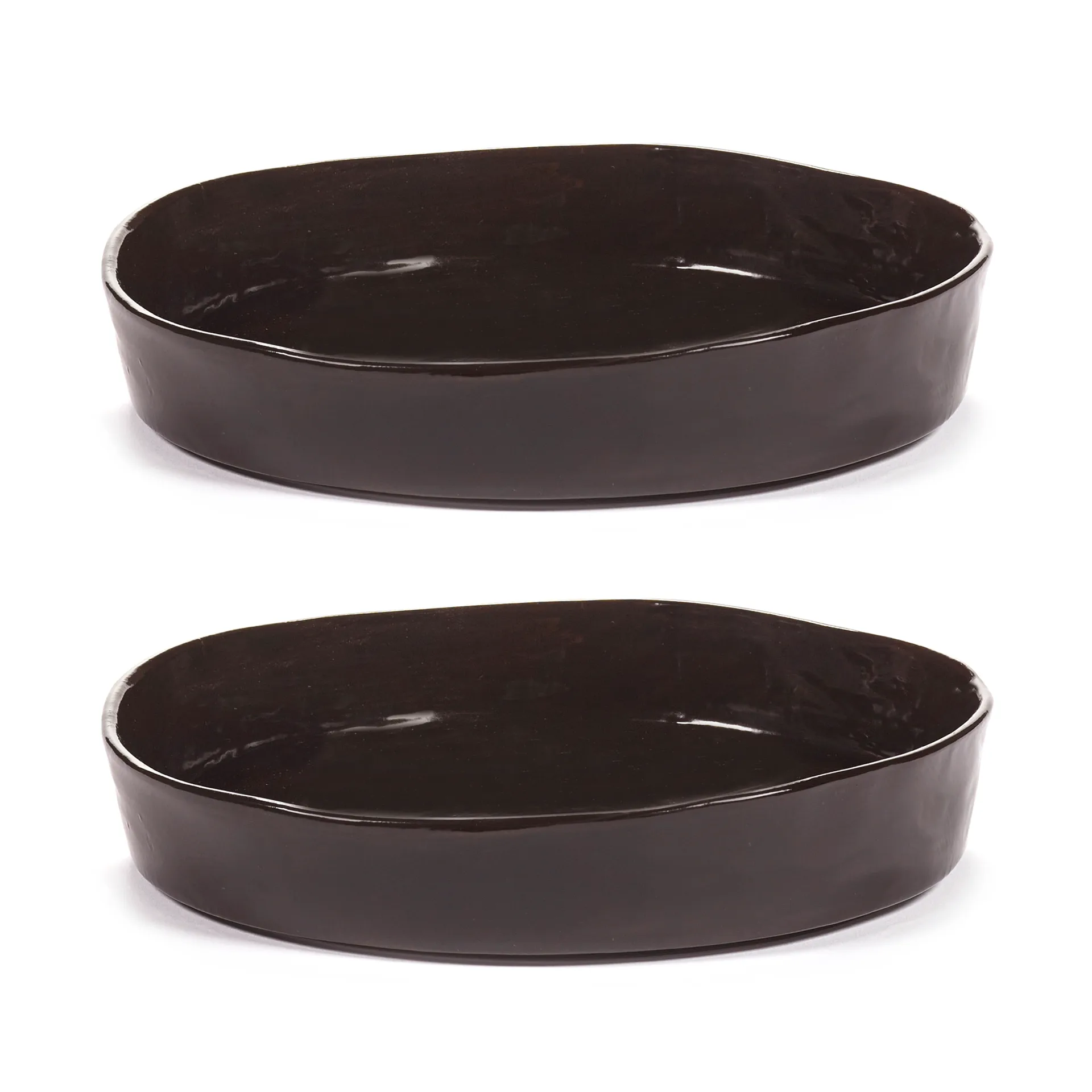 La Mère deep plate M Ø23 cm 2-pack, Dark brown Serax
