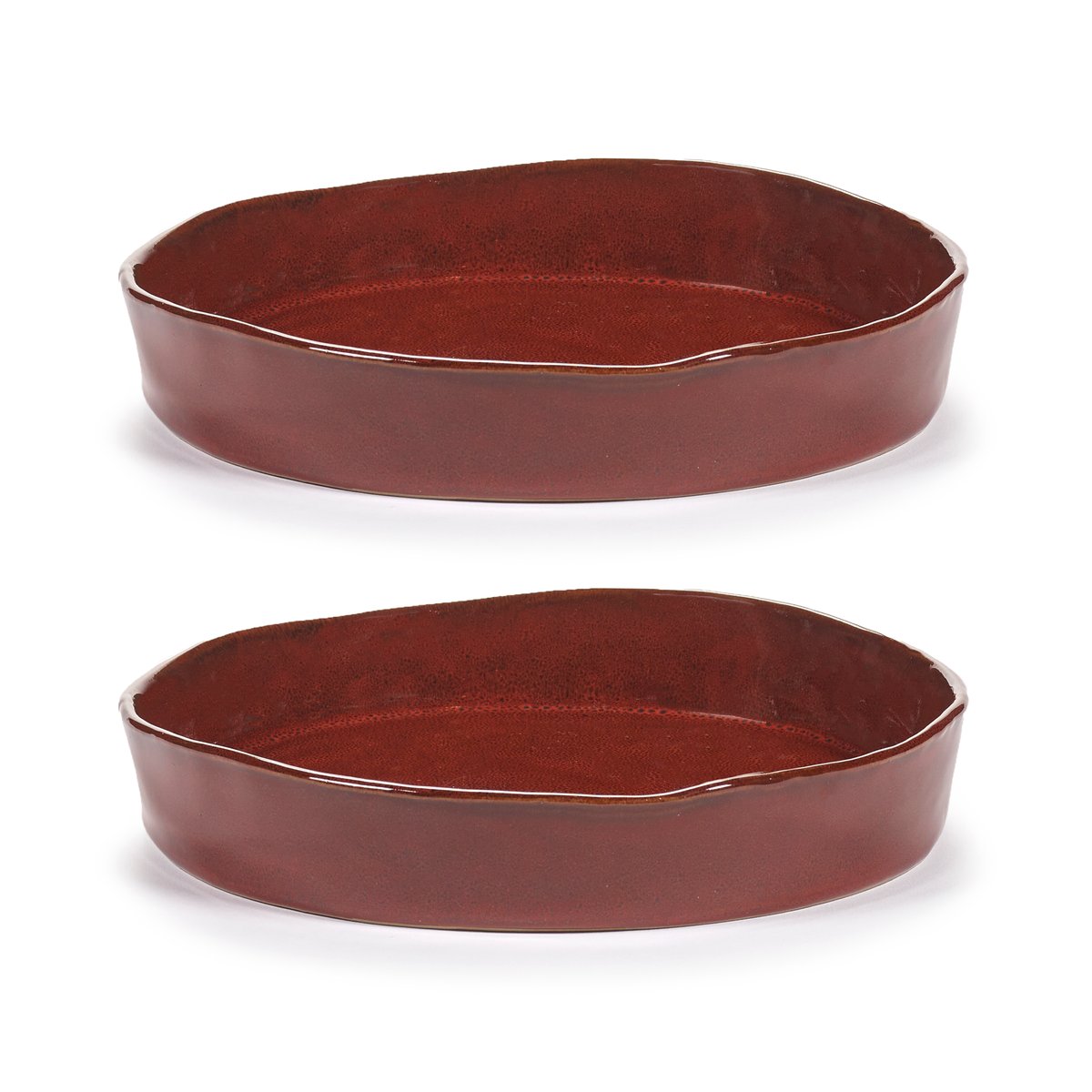 Serax La Mère deep plate M o23 cm 2-pack Venetian red