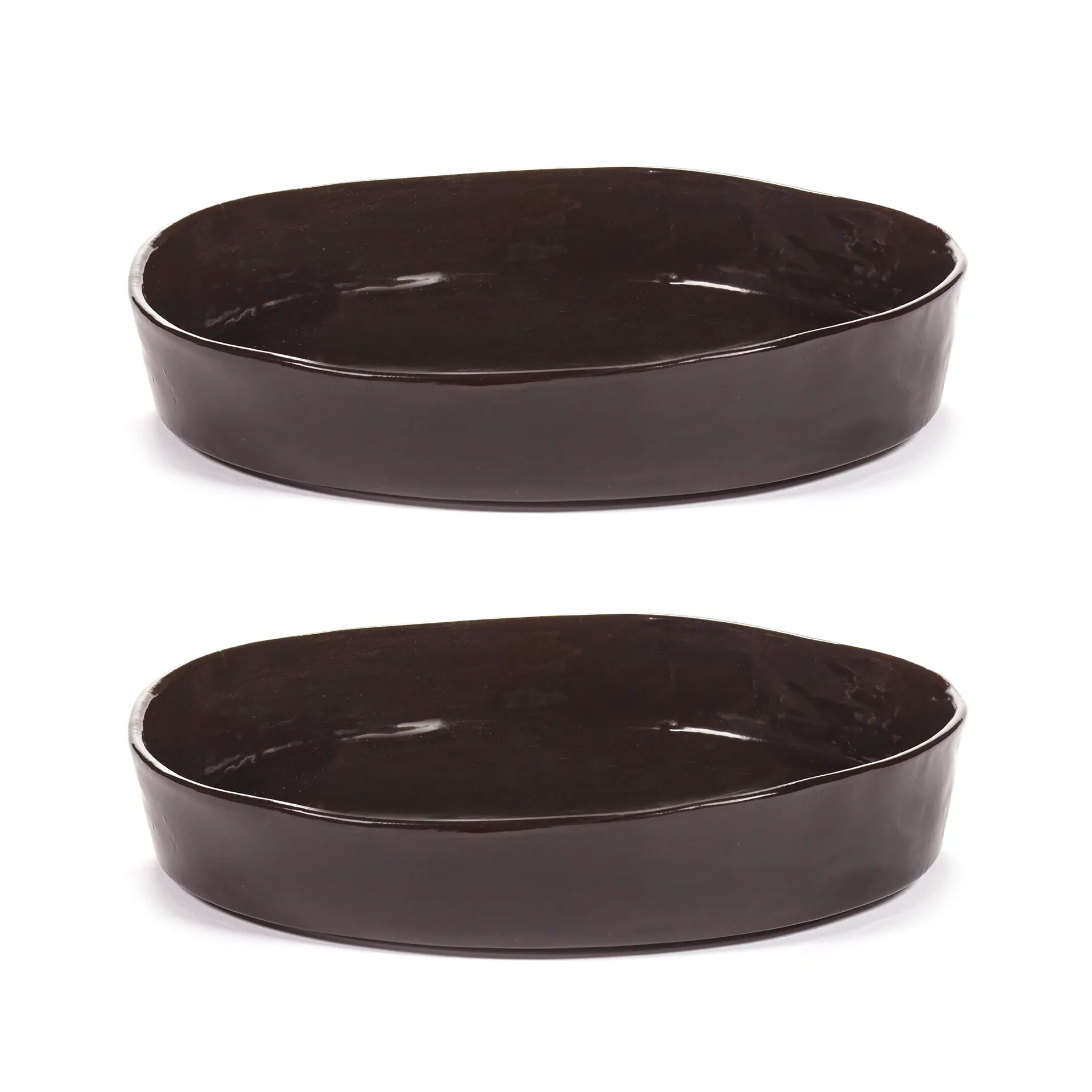 La Mère deep plate S Ø20 cm 2-pack, Dark brown Serax
