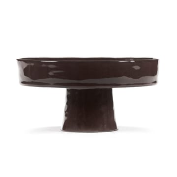 La Mère deep saucer on foot L Ø25 cm - Ebony - Serax