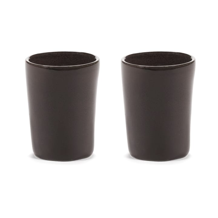 La Mère espresso cup 7 cl 2-pack - Dark brown - Serax