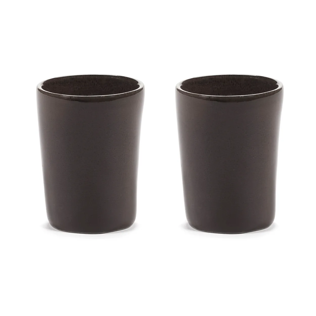 Serax La Mère espresso cup 7 cl 2-pack Dark brown | Scandinavian Design | Espresso cups | Brown