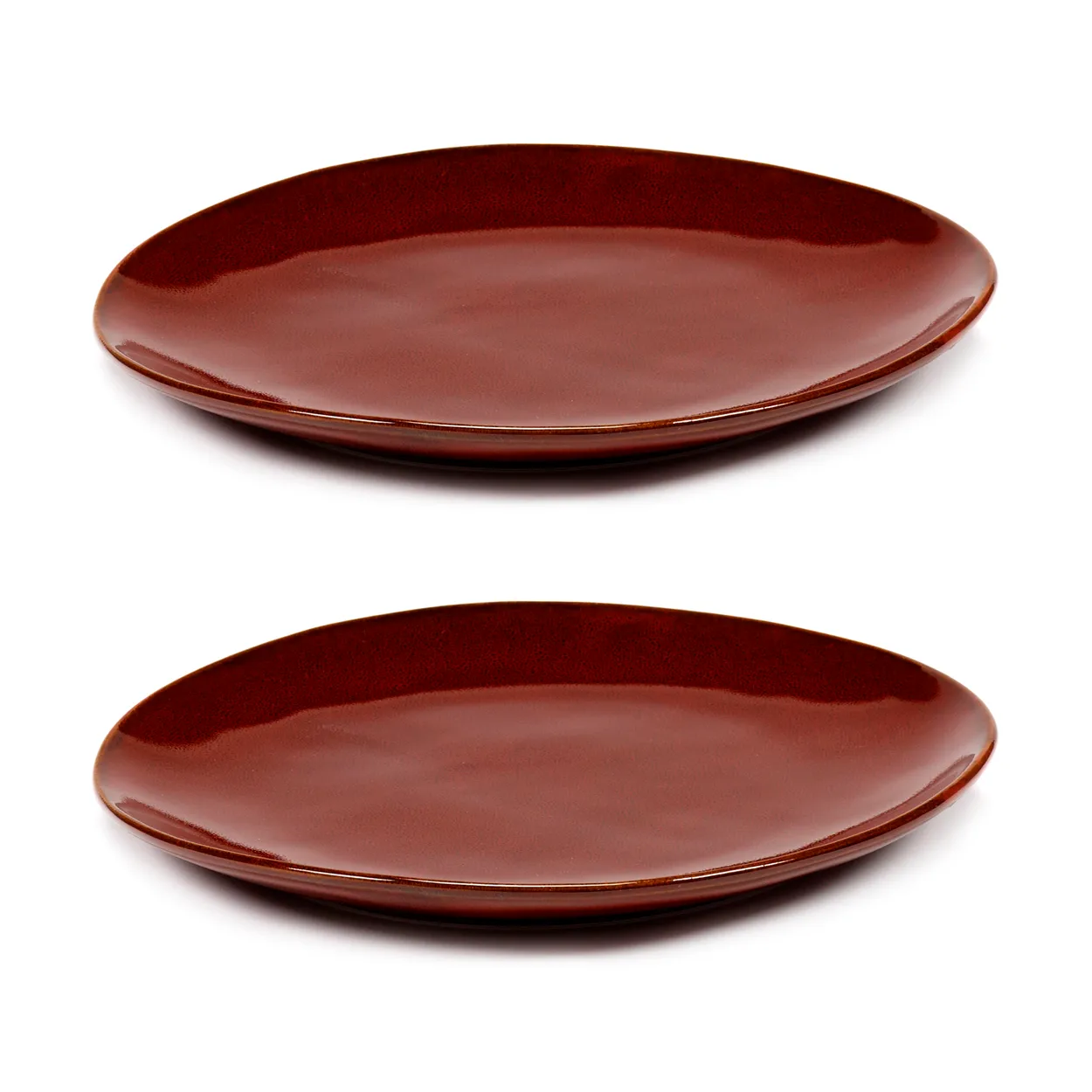 Serax La Mère plate M o20 cm 2-pack Venetian red | Scandinavian Design | Small plates & side plates | Red