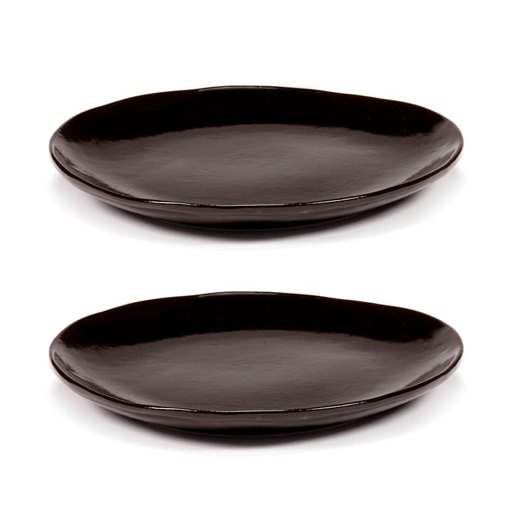 La Mère plate S Ø18 cm 2-pack - Dark brown - Serax