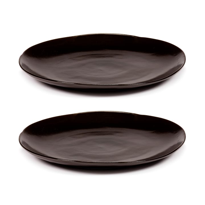 La Mère plate XL Ø27 cm 2-pack - Dark brown - Serax