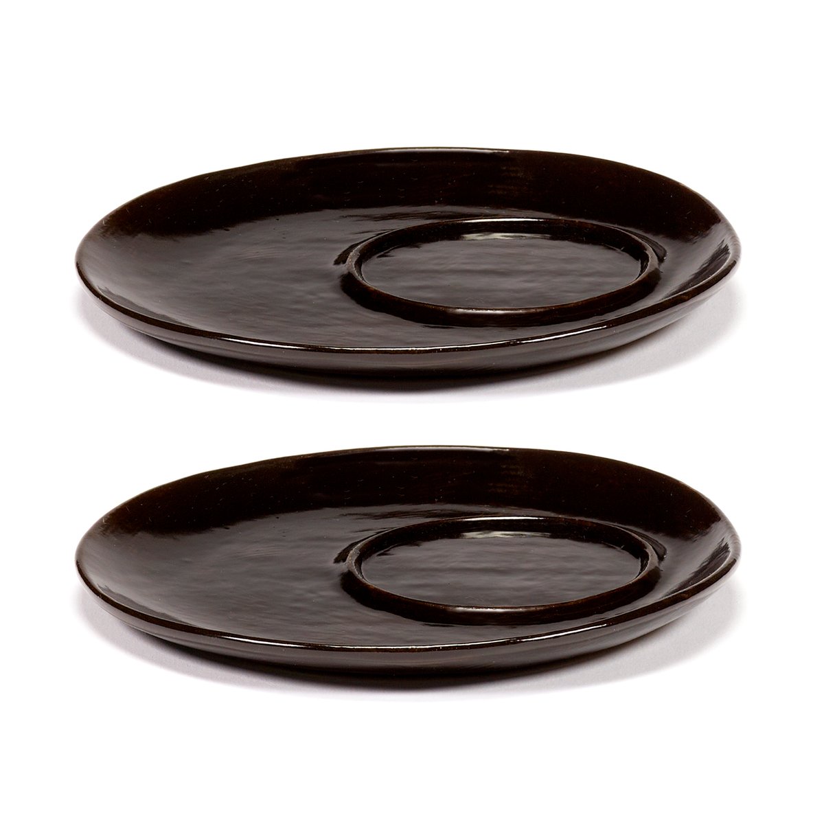 Serax La Mère saucer for coffee cup Ø14.5 cm 2-pack Dark brown
