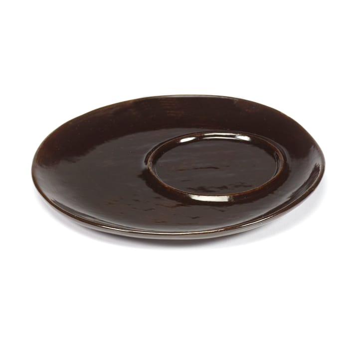 La Mère saucer for coffee cup Ø14.5 cm 2-pack - Dark brown - Serax