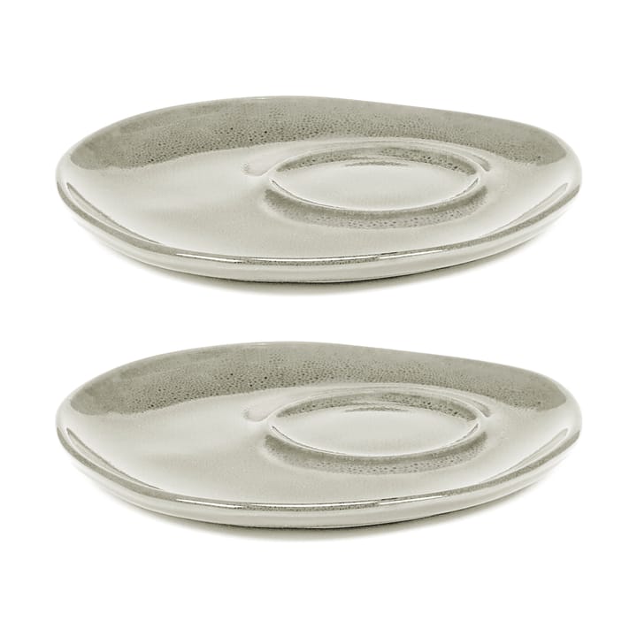 La Mère saucer for coffee cup Ø14.5 cm 2-pack - Off white - Serax