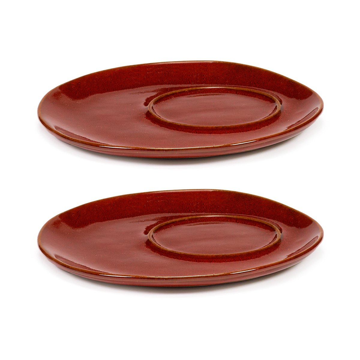 Serax La Mère saucer for coffee cup Ø14.5 cm 2-pack Venetian red