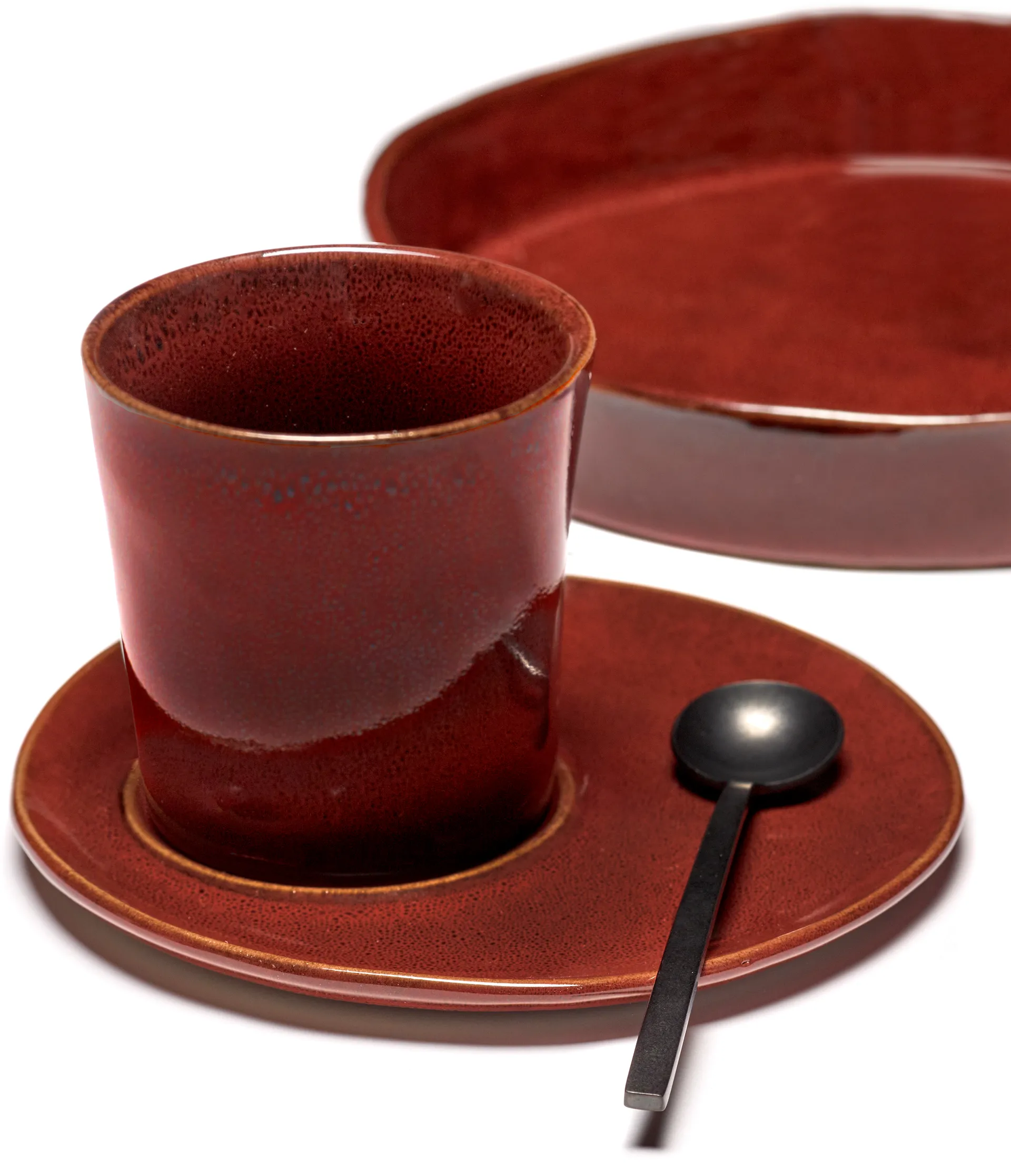 La Mère saucer for coffee cup Ø14.5 cm 2-pack, Venetian red Serax