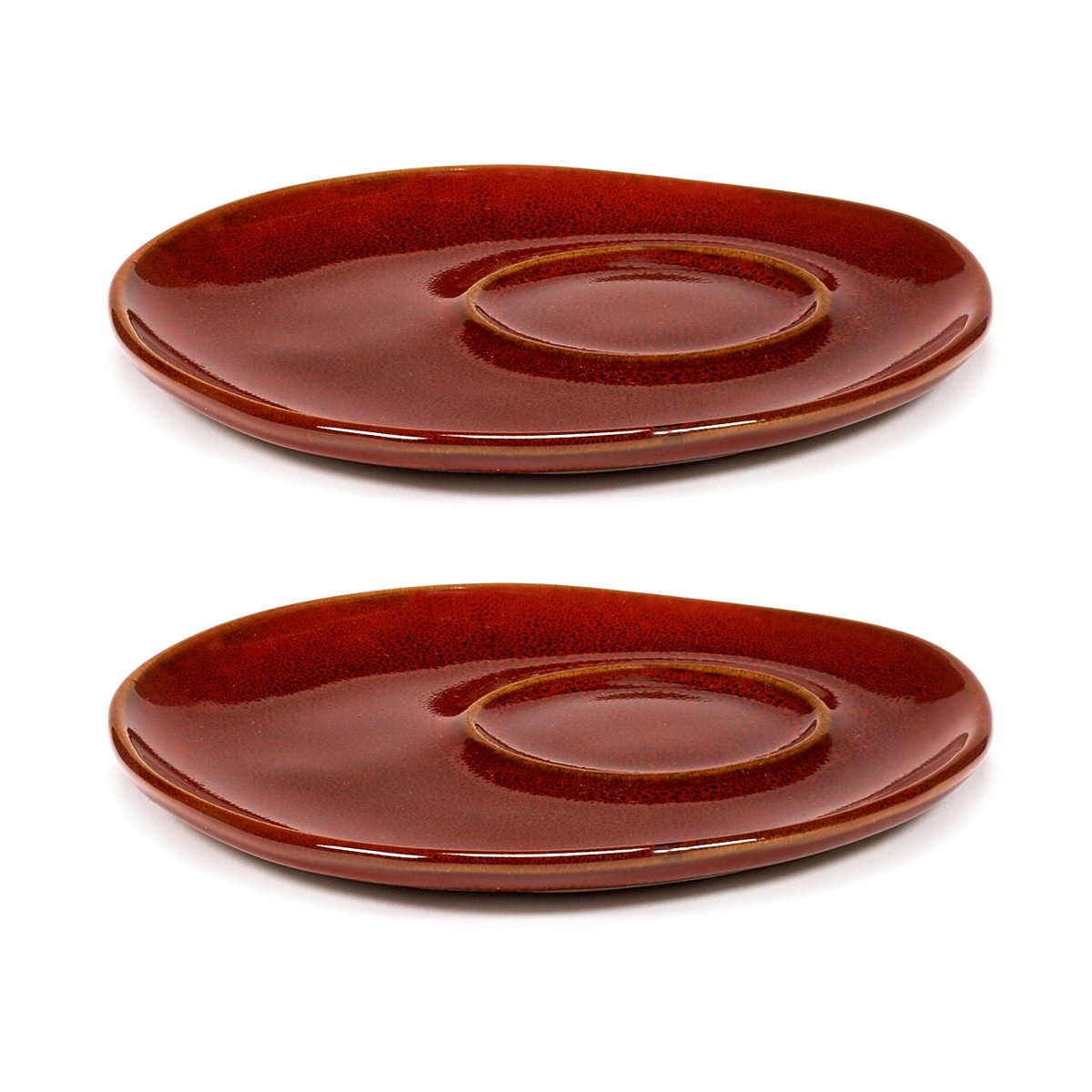 Serax La Mère saucer for espresso cup Ø11 cm 2-pack Venetian red