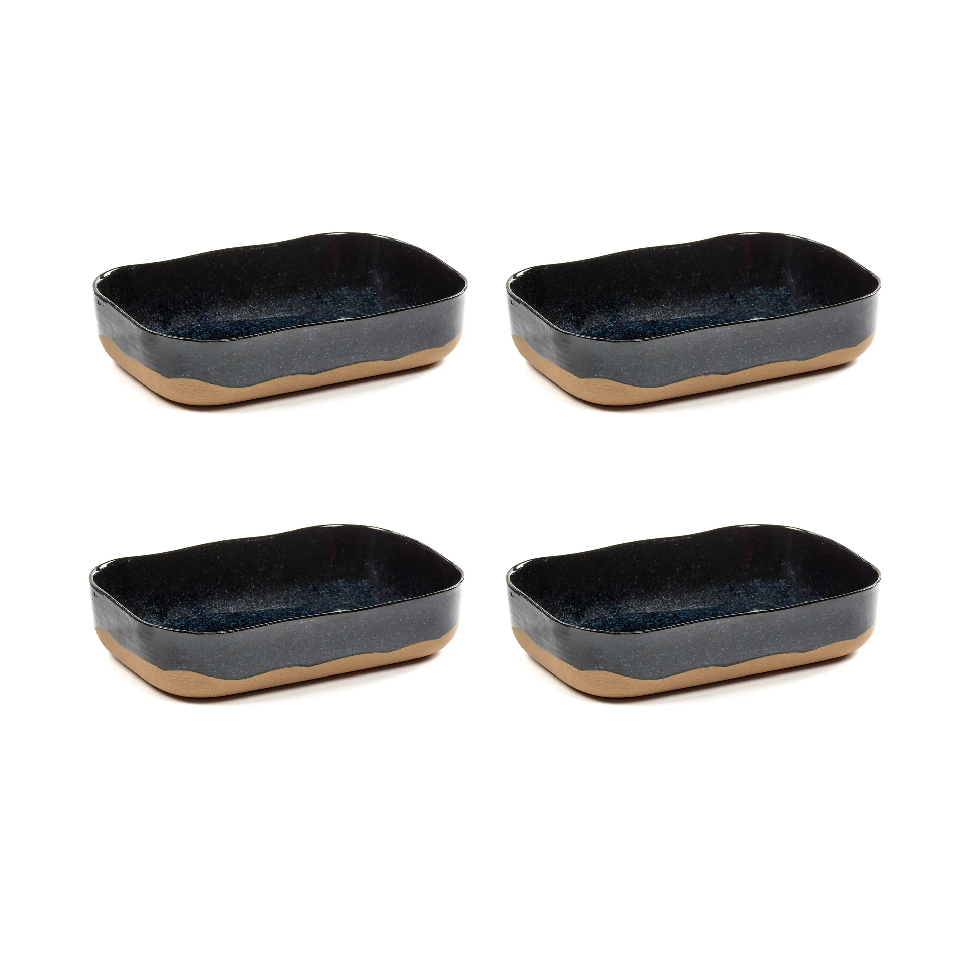 La Nouvelle Table extra deep saucer No5 L 4-pack, Dark blue Serax