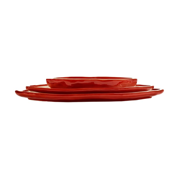 Les Objets Mouleversants brick set 3 parts, Red-white Serax