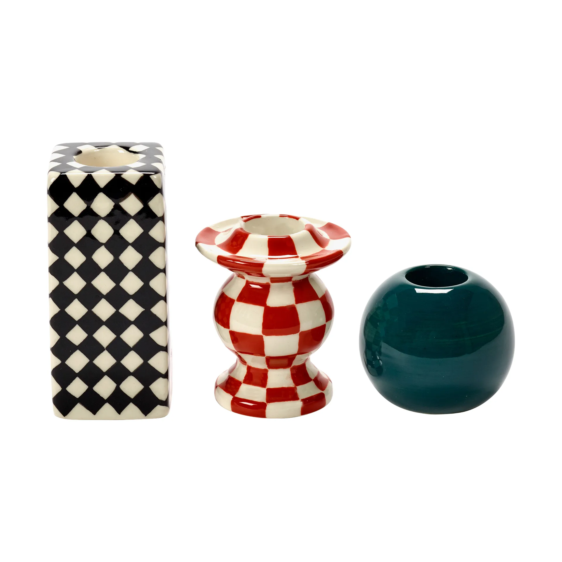 Les Objets Mouleversants candlesticks 3 pieces, No.1, No.2, No.3 Serax