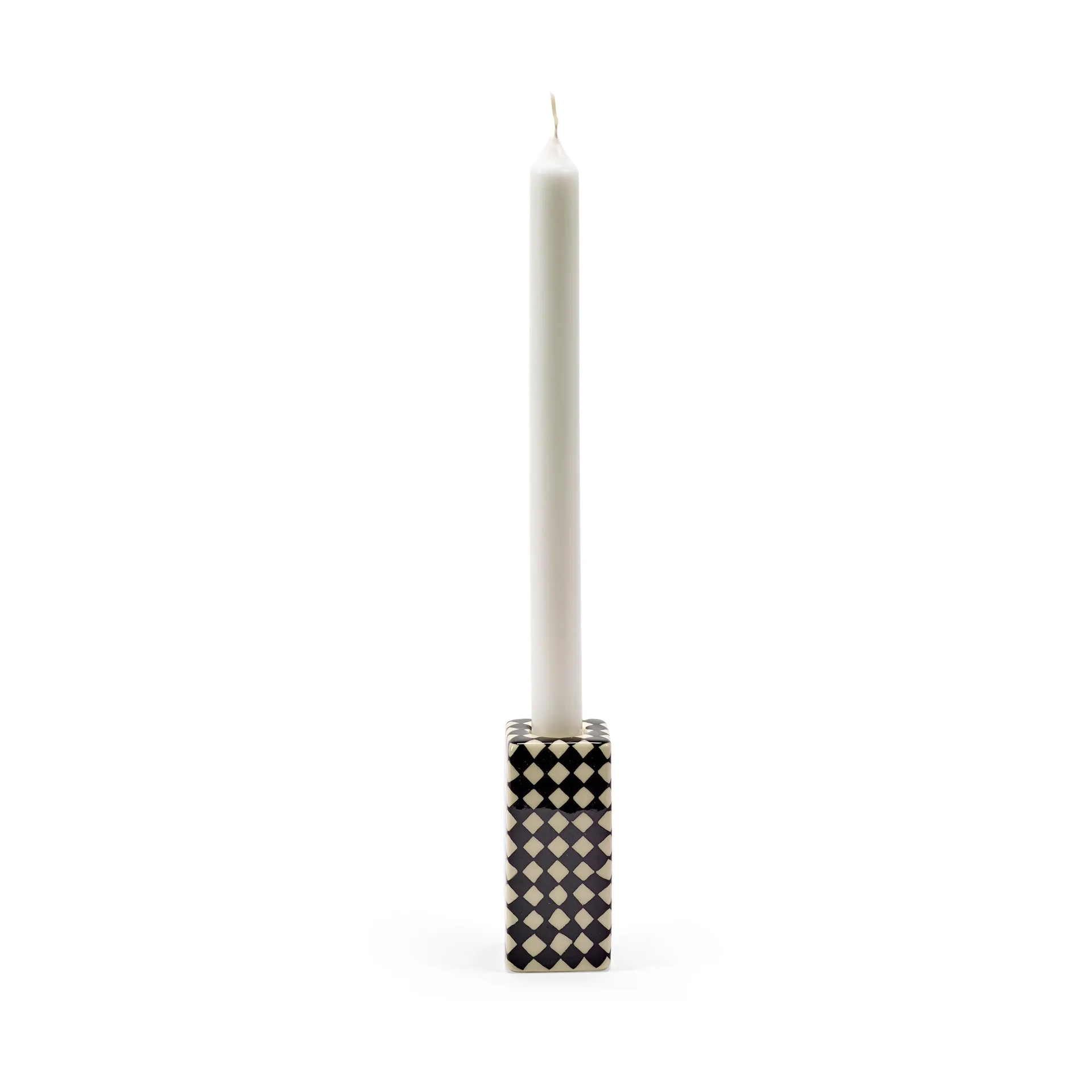 Les Objets Mouleversants N°1 candlestick, Black-white Serax