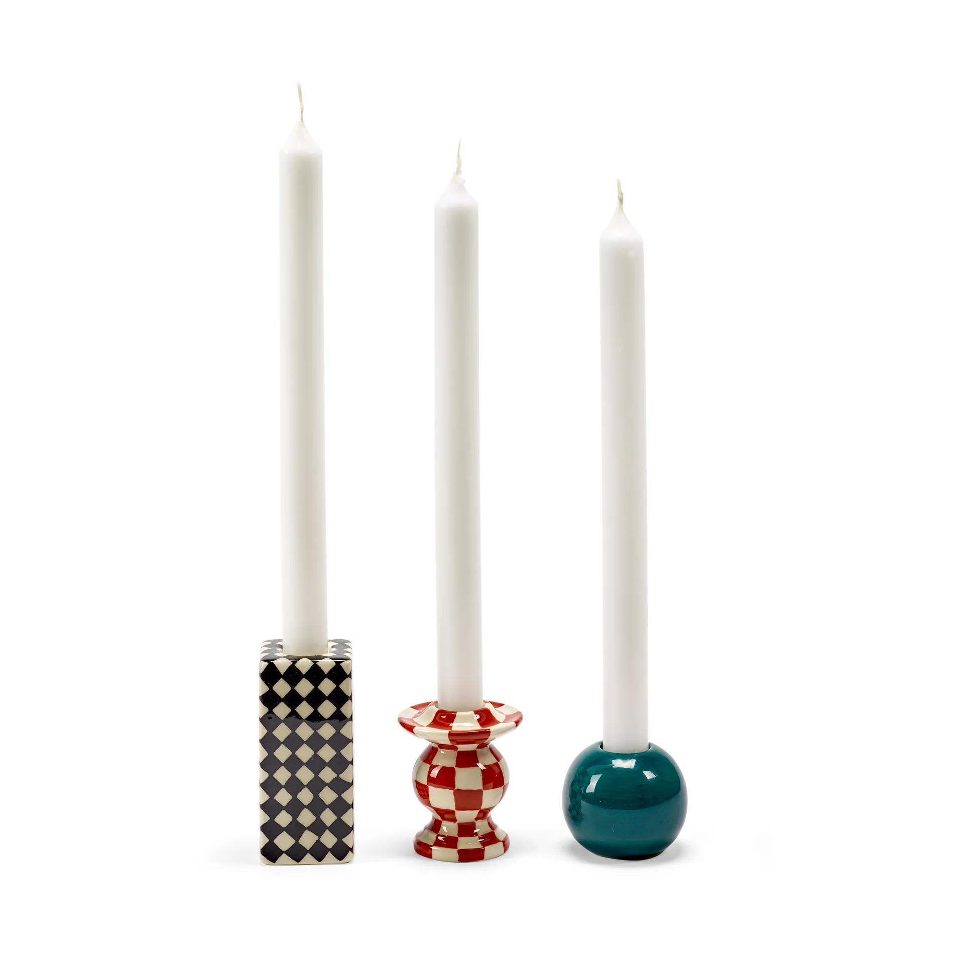 Les Objets Mouleversants N°3 candlestick, Green Serax