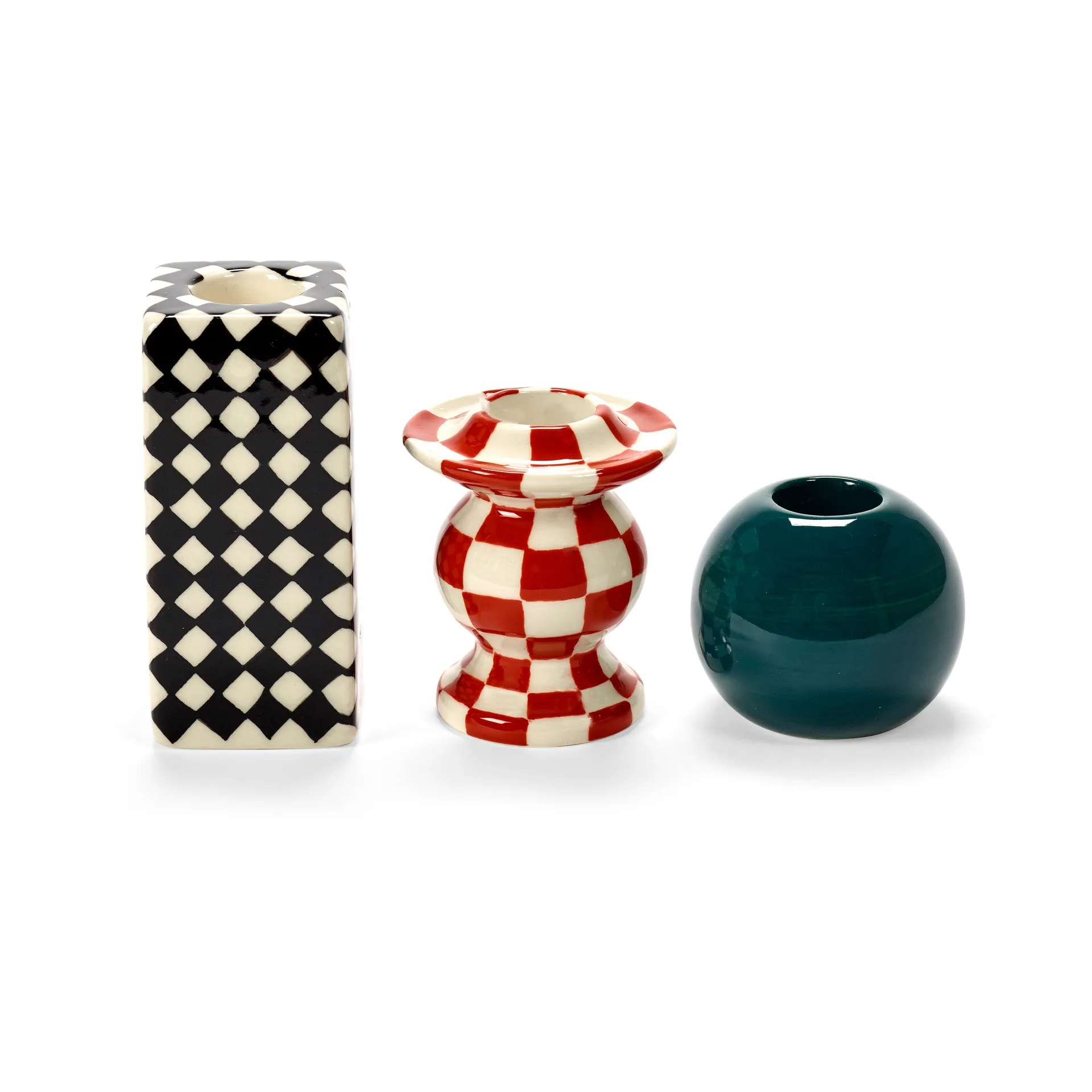 Les Objets Mouleversants N°3 candlestick, Green Serax