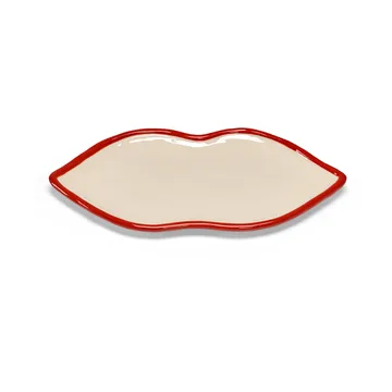 Les Objets Mouleversants tray L - Red-white - Serax