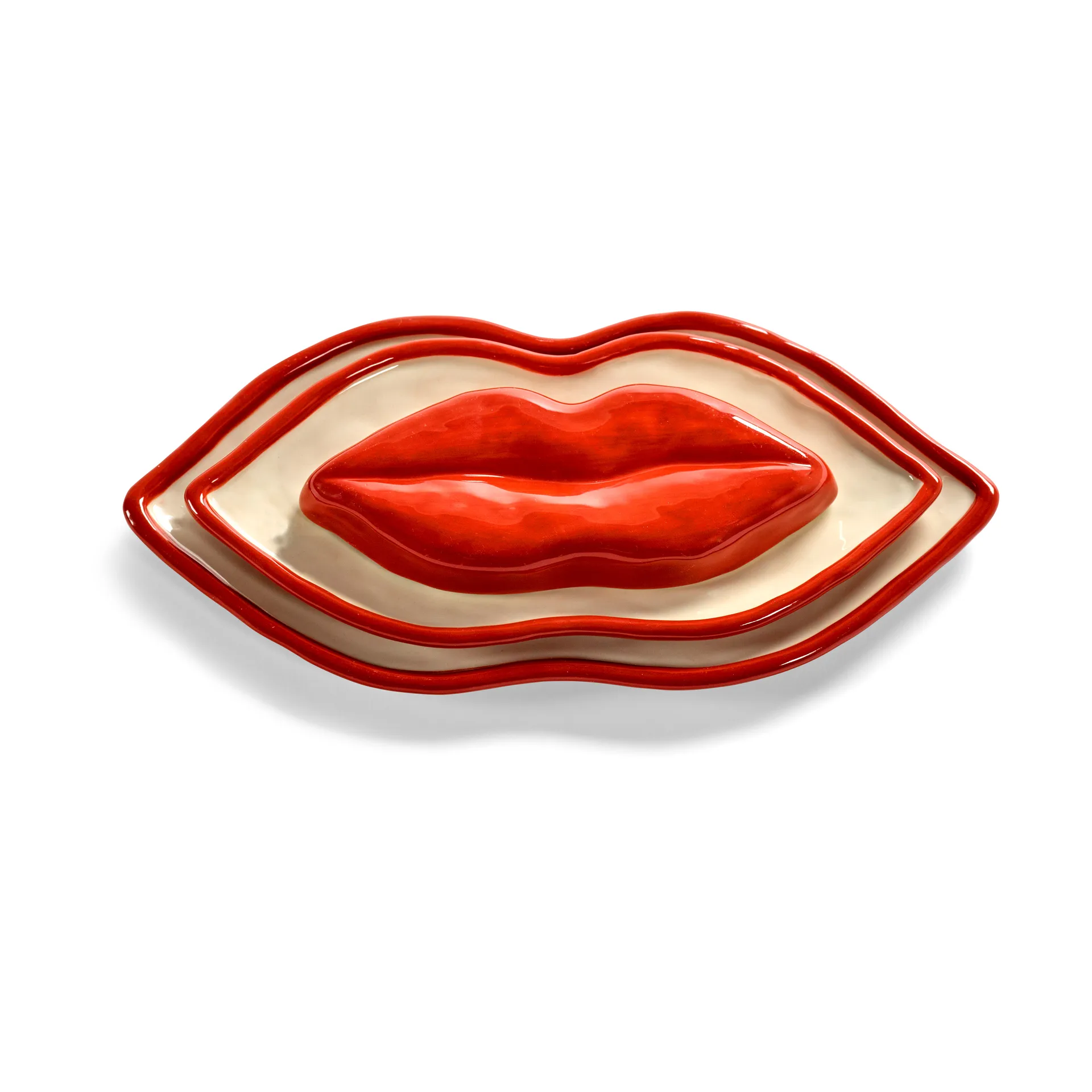 Les Objets Mouleversants tray S, Red Serax