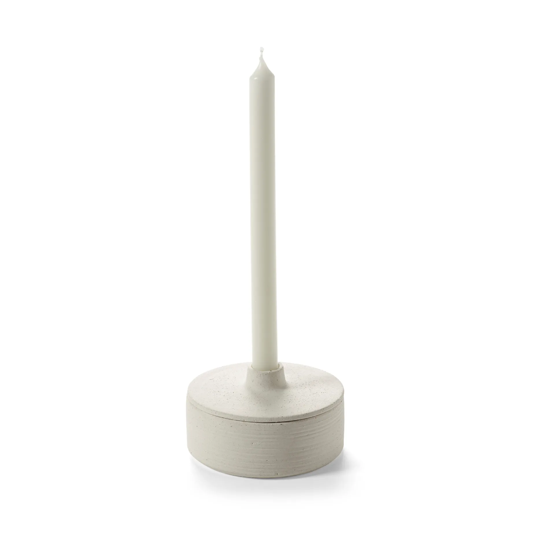 Mira candlestick/storage box, Beige Serax