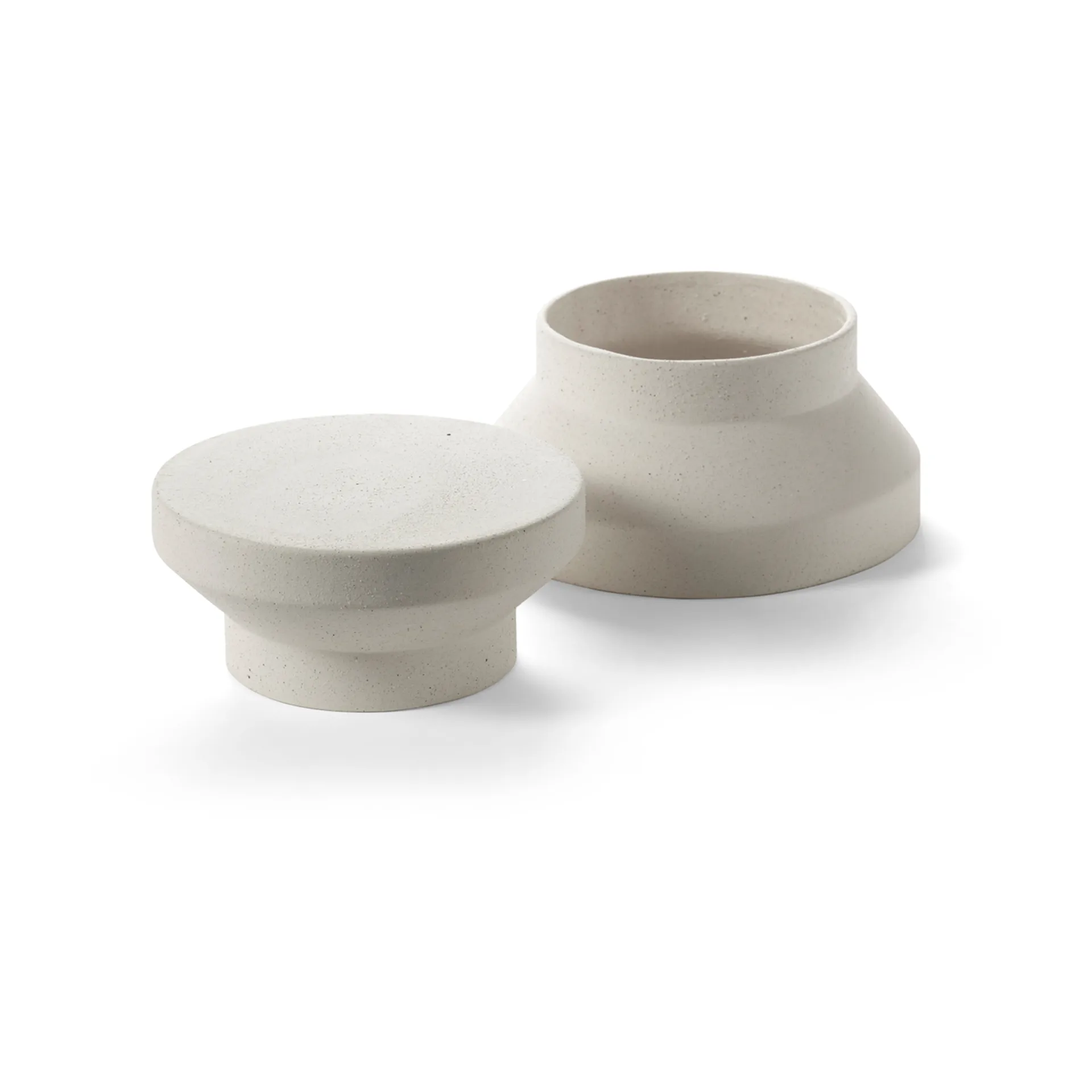 Mira vase/cake stand S, Beige Serax