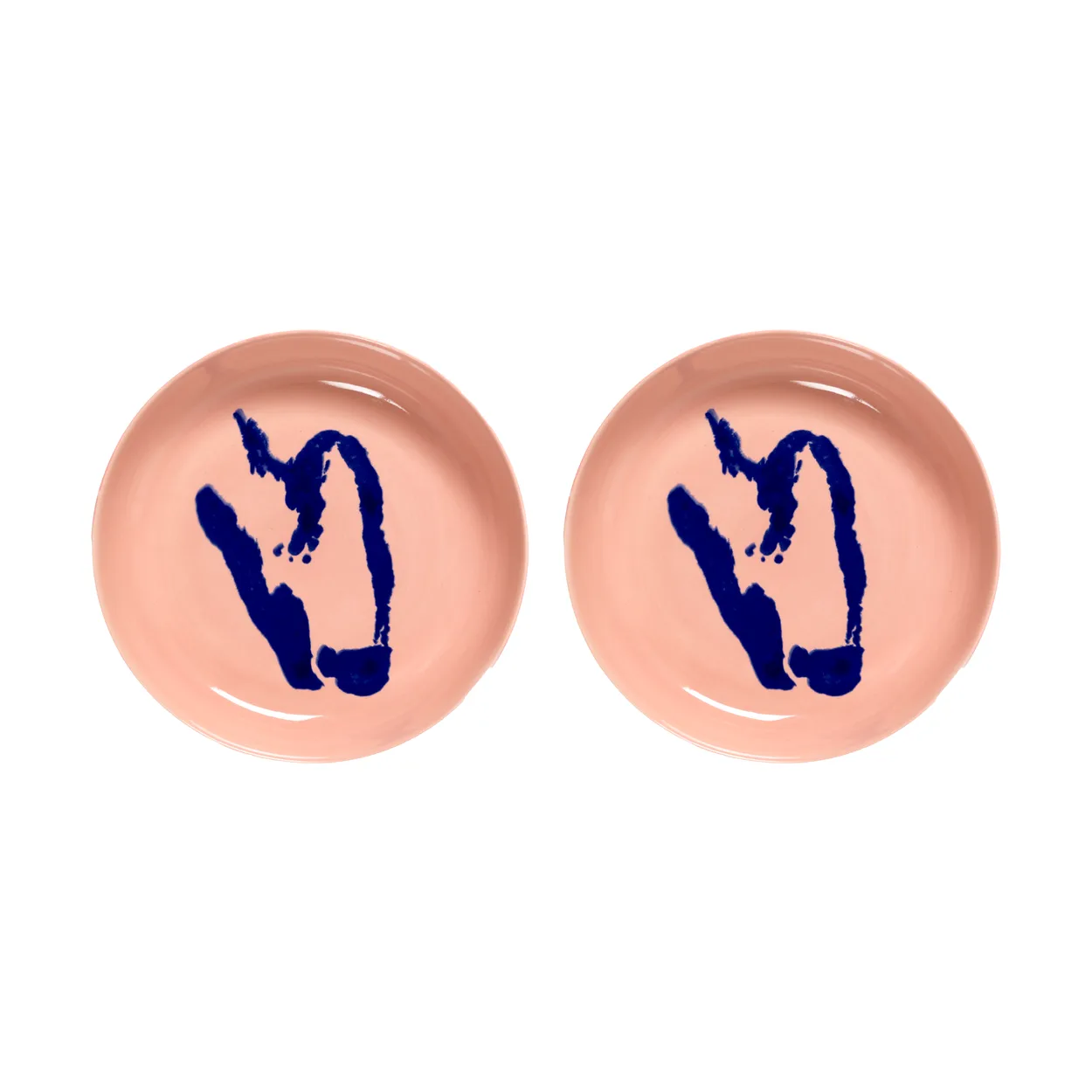 Serax Ottolenghi Feast deep plate o22 cm 2-pack Pink-pepper blue