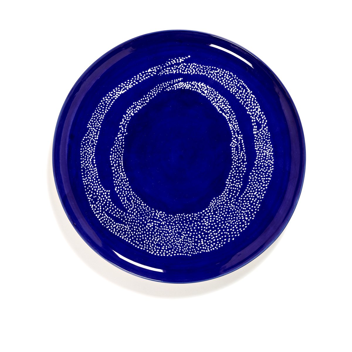 Serax Ottolenghi Feast serving platter o35 cm Dark blue dots-white