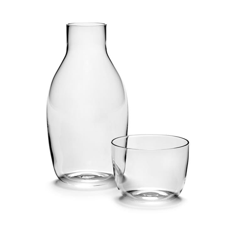 Passe-Partout carafe with drinking glass - clear - Serax
